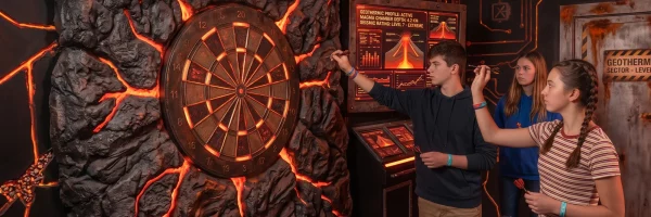 flechettes interactives amis volcan action